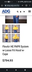 FlexAir Powered Air Purifying Respirator with blower hood AirBoss Defense PAPR