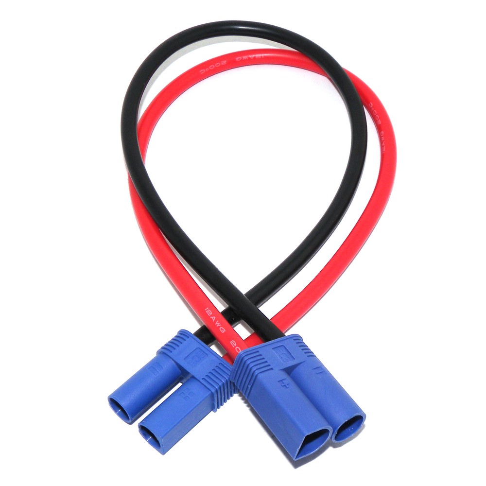 EC5 Male to Female Power Charging Extension Cable Silicone Cord 12AWG 30CM