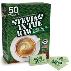 Stevia In The Raw, Plant Based Zero Calorie Sweetener, 50 Count (Pack of 1)