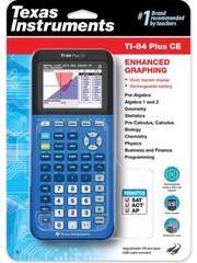 TI 84 Plus CE Graphing Calculator Full Color Display Rechargeable Battery