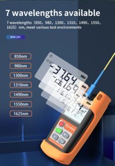 Mini New Fiber Optical Power Meter FTTH Loss Tester Komshine KPM-25V w/VFL 10mw