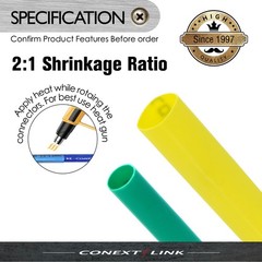 280pcs Cable Heat Shrink Tubing Sleeve Wire Wrap Tube 2:1 Assortment Kit Box Set