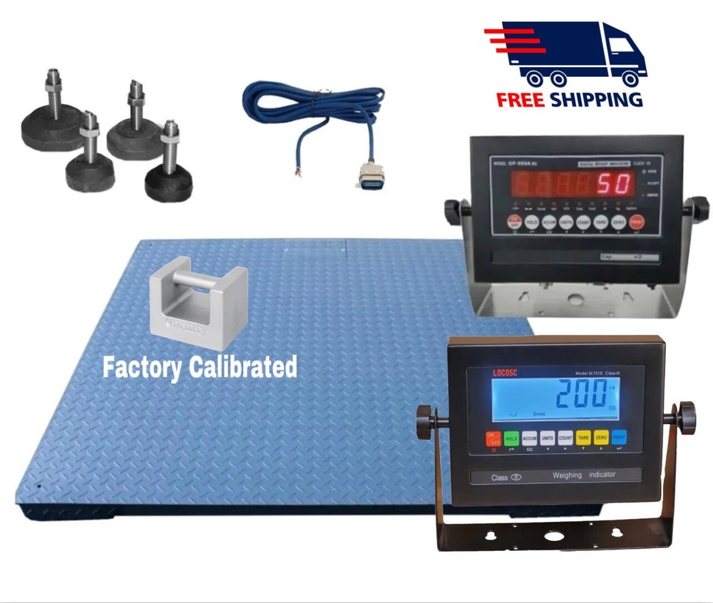 Industrial Floor Scale – Pallet Scale – 48×48 10000 lb capacity