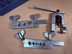 Partial Vintage Imperial Eastman Tubing Flaring & Swagging Tool Kit Case USA 45°