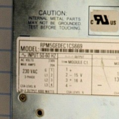 97171028 / POWER SUPPLY 230 V 20 A 230 VAC 12 V 135A 7 V 150A / POWER ONE