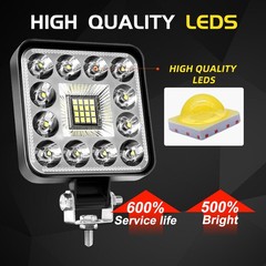 4X LED Tractor Work Lights Flood Light fit Truck,bulldozer,lawn mower,snowplow