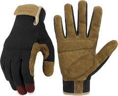 Work Gloves for Men & Women, Utility Mechanic Working Gloves Touch Screen, Flexi