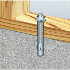 3/4 In. X 5-1/2 In. Zinc-Plated Steel Hex Nut-Head Concrete Wedge Anchors (10-Pa