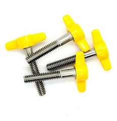 1/4″-20 Thumb Screw T Bolts Yellow Butterfly Plastic Clamping 1 1/4″ Knob Cap