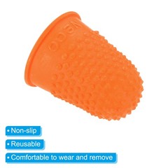 20 x Rubber Finger Tips Silicone Thumb Fingertip Protector Covers Multi Color