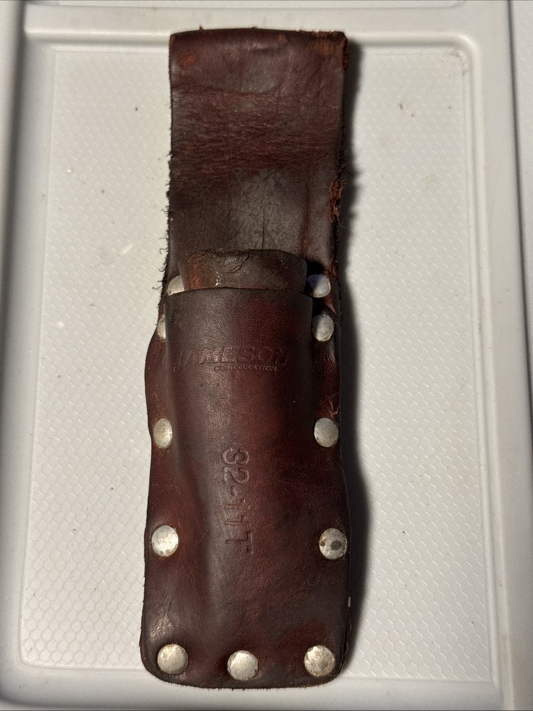 Jameson 32-11t Cable Splicing Scissors/Knife Leather Pouch