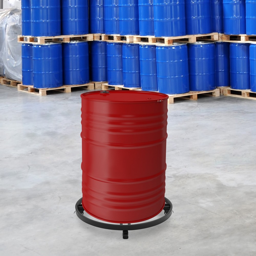 25″ 200kg Drum Dolly Heavy Duty Barrel Cart Drum Dolly with Cross Braces& Wheels