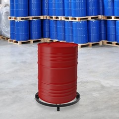 25″ 200kg Drum Dolly Heavy Duty Barrel Cart Drum Dolly with Cross Braces& Wheels