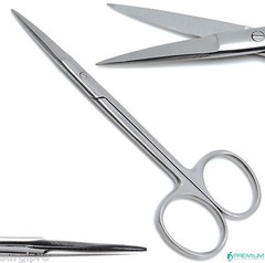Iris Scissors Straight and Curved 4.5″ Surgical Dental Veterinary Tools Set of 2