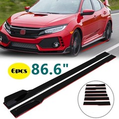 69-73″ Adjustable Car Front Bumper Lip Splitter Spoiler Body Kit ABS