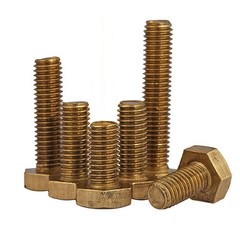 Brass Hex Bolts DIN 933 Fully Threaded Bolts M4 M5 M6 M8 M10 M12