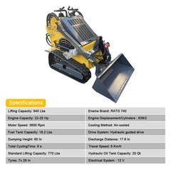 Brand New 23HP Mini Skid Steer Track Loader Twin Cylinder US STOCK Fast Delivery