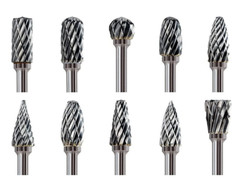 10 Pcs Dental Lab Polishing Bur Drills Tungsten Steel Carbide Burs Burrs 2.35MM