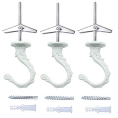Ceiling Hooks, Heavy Duty Swag Hook 65mm/2.6″ with Screws Bolts and Toggle Wi…