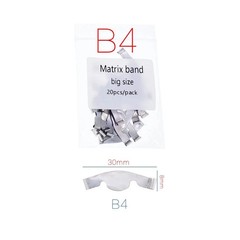 20 Pcs/Pack Dental Springclip Saddle Contoured Metal Matrices Matrix Band Tools