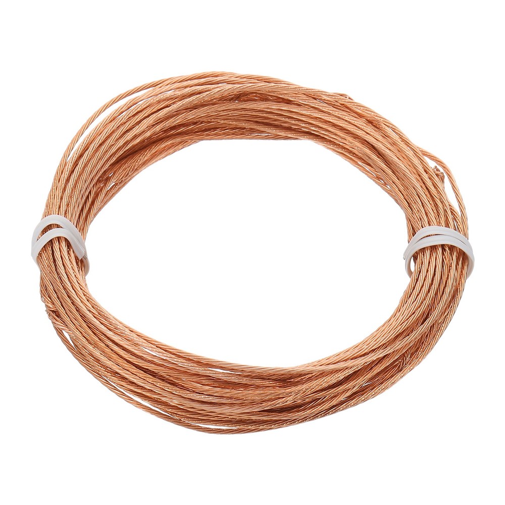 Bare Copper Ground Wire 18 Gauge 25 Feet Solid Braided Copper Cables