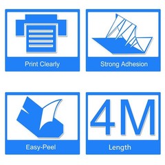 5PK LT91330 Paper Refills Black on White Tape For DYMO LetraTag 100H 12mm Label