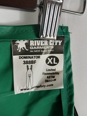 MCR Safety River City Dominator 388BF Green Bib Overalls Size XL