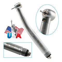Dental Standard Push button 3 Water Spray 2/4 Hole High Speed /LED Handpiece USA