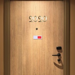 15 PCS Office Nonscratch Signboard Sliding Door Indicator Red Green Vacant