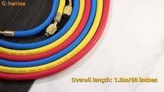 60″ AC Charging Hose Set 1/4″ SAE 800 PSI for HVAC Refrigerant R410A R134A R12 R