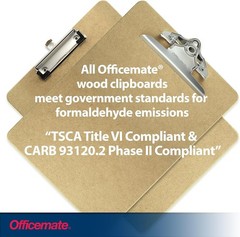 Eco-Friendly Recycled Wood Clipboard with Rust-Resistant Clip – 9 x 12.5 Inches