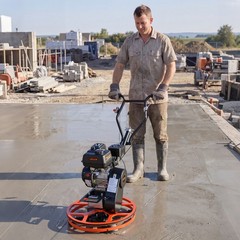 VEVOR Power Trowel 24″ Gas Concrete Finisher w/ Float Pan 5.5HP Kohler Engine