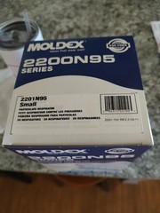 Moldex 2200N95 respirator size Small EXP 2029 – 20/Box