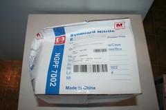 Synguard Nitrile Exam Gloves, Blue, Medium, Case of 1000