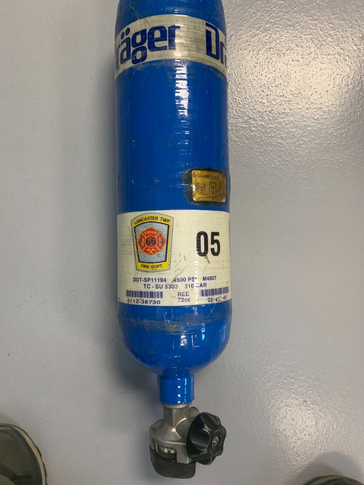 DRAGER 4500psi 30Min SCBA Cylinder Bottle Tank & Valve Paintball Airsoft 103cc