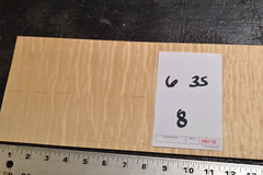 Flame Maple Raw Wood Veneer Sheet 6 x 35 inches 1/42nd 4671-56