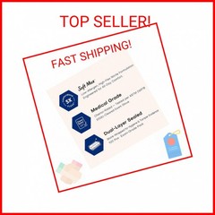 Supmedic Disposable Nitrile Gloves, Chemical Resistant, Powder-Free, Latex-Free,
