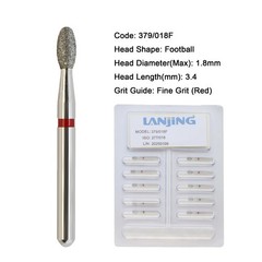Dental Diamond Burs Pear Football FG 830/010 379/023 High Speed Friction Grip