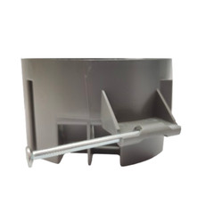 5-Pack Round Ceiling Box with Grounding, 4-Inch, 20 Cu In, Plastic Gray, ETL