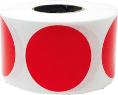 Circle Color Dot Stickers | 1.25″ Inches Round – 500 Pack | Pick One Color