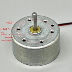 5/10Pcs RF-300CA RC-300 DC 3V 5V 6V 10300RPM 24mm Round Electric Motor 2mm Shaft