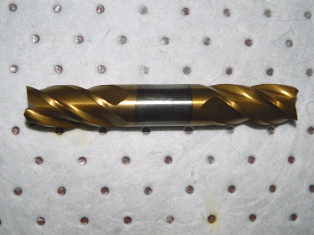 Hertel Double End Mill 1″ X 1″ X 1-7/8″ X 6-3/8″ HSS TiN 4FL #337-5522