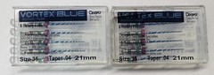 21mm .04 Vortex Blue #35 Rotary Files Dentsply Tulsa Dental Root Canal LOT OF 2