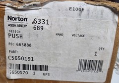 Norton Assa Abloy 6331 689 Low Energy Door Operator, Push Side, Aluminum Finish