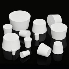 Rubber Bung Stopper Tapered Plugs Laboratory Solid Stoppers Sizes Various Flask