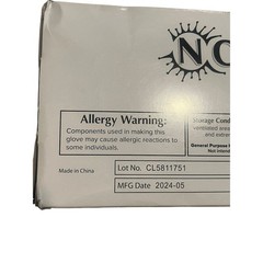 Noble NexGen Nitrile Vinyl Gloves Black Medium Powder Free 100 Count All Purpose