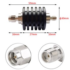 10W RF SMA-JK Attenuator DC-3GHz/4GHz Attenuation 1/3/5/6/10/15/20/30/40dB