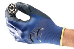 (12 Pair) Hyflex 11-925 Nitrile Oil-Repellant Gloves, Work on Touchscreen, Small