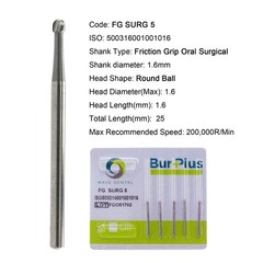 Wave Dental Round Carbide Burs 25mm Surgical FG SURG Friction Grip 19mm FG 4 6 8