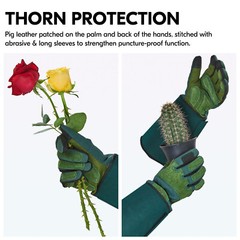 Vgo 1 Pair Gardening Gloves With Long Sleeves,Thorn Proof,Touchscreen(SL7477)